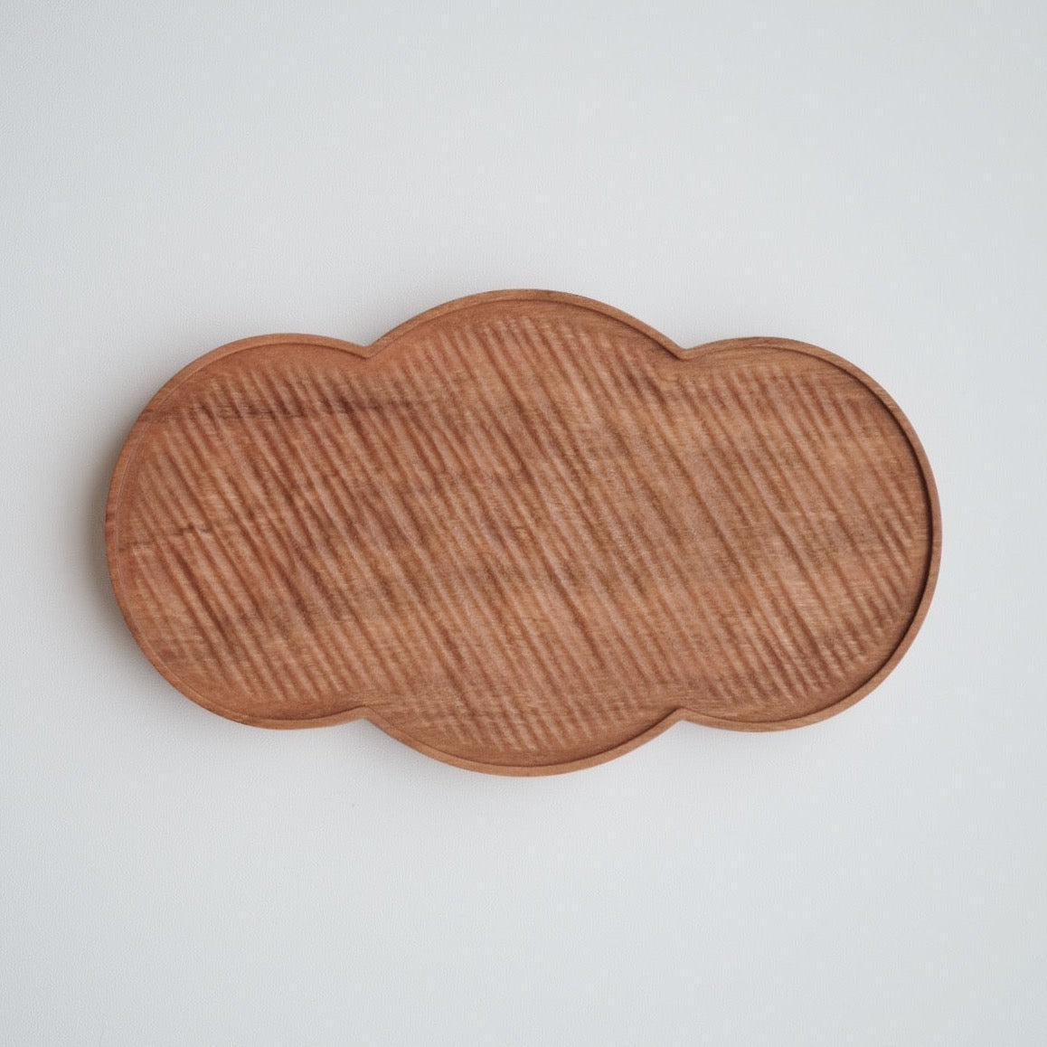 Cherry Wood Dessert Plate - Cloud