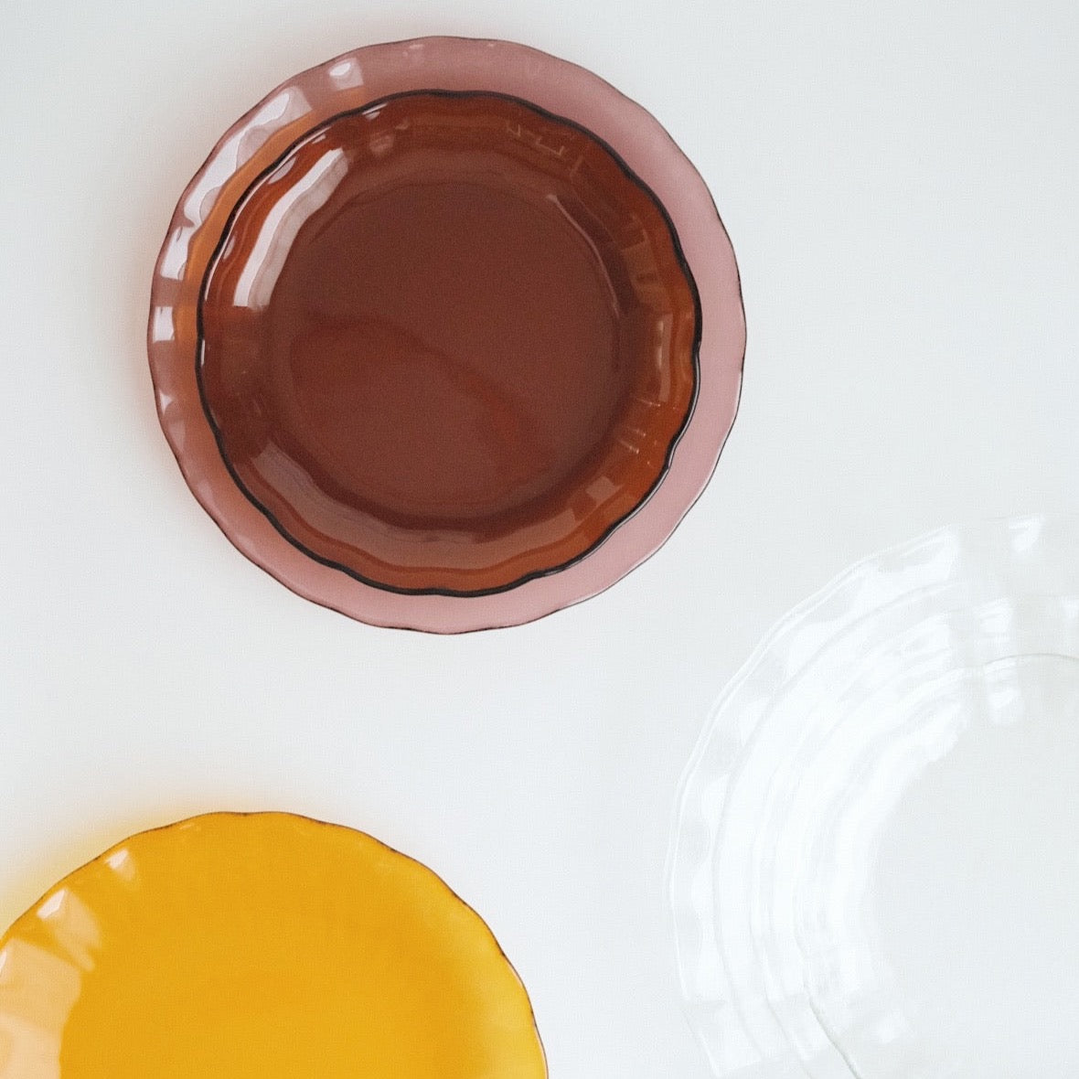 Glass Lotus Leaf Plate