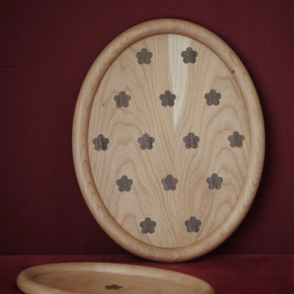 Cherry Wood Bold Tray - Large