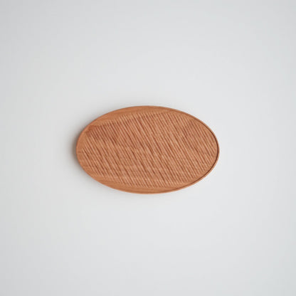 Cherry Wood Dessert Plate - Oval