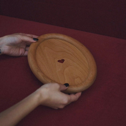 Cherry Wood Bold Tray - Small