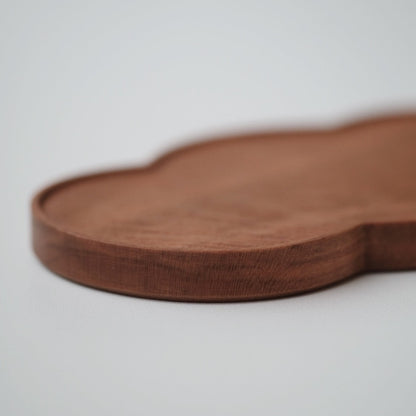 Cherry Wood Dessert Plate - Cloud
