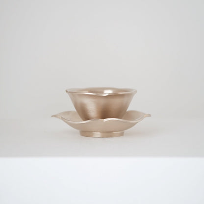 Yugi Flower Soju Cup and Saucer Set