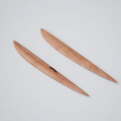 Cherry Wood Dessert Knife/Fork Set of 4