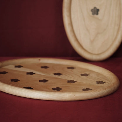 Cherry Wood Bold Tray - Large