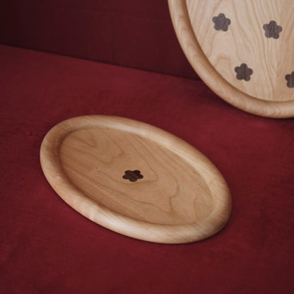 Cherry Wood Bold Tray - Small