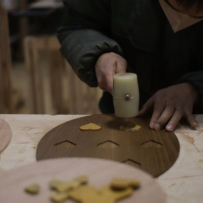 Cherry Wood Bold Tray - Small
