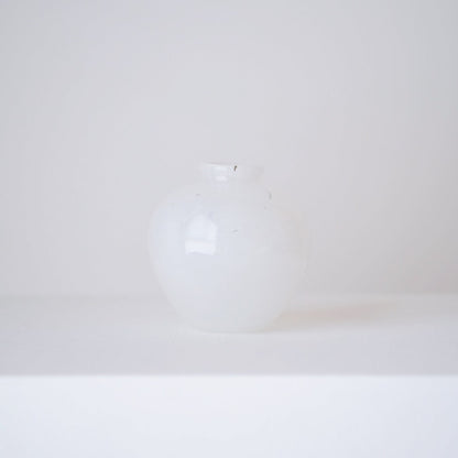 Small Hanji Glass Vase - White