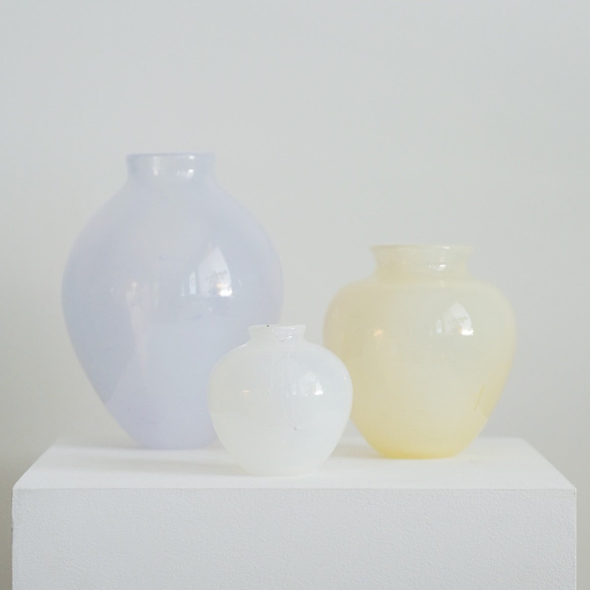 Large Hanji Glass Vase - Lavender