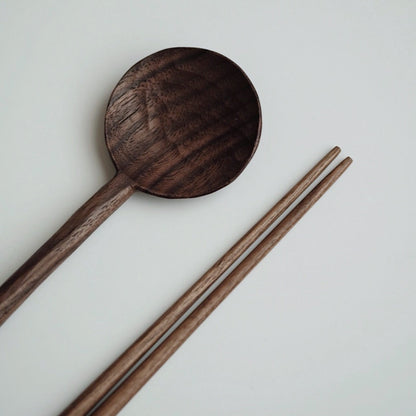 Hand Carved Wooden Spoon and Chopstick Set